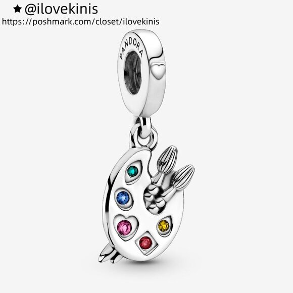 Pandora Artist's Palette Dangle Charm - Picture 1 of 4